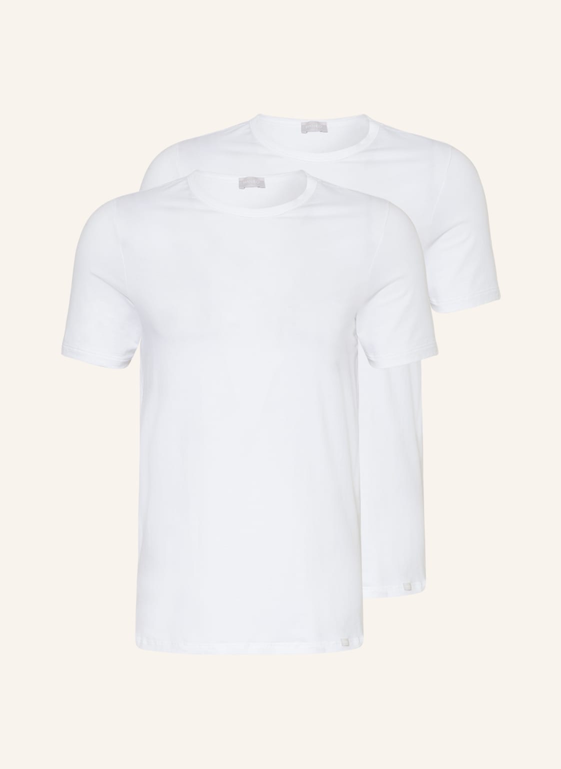 Hanro 2er-Pack T-Shirts Cotton Essentials weiss von Hanro