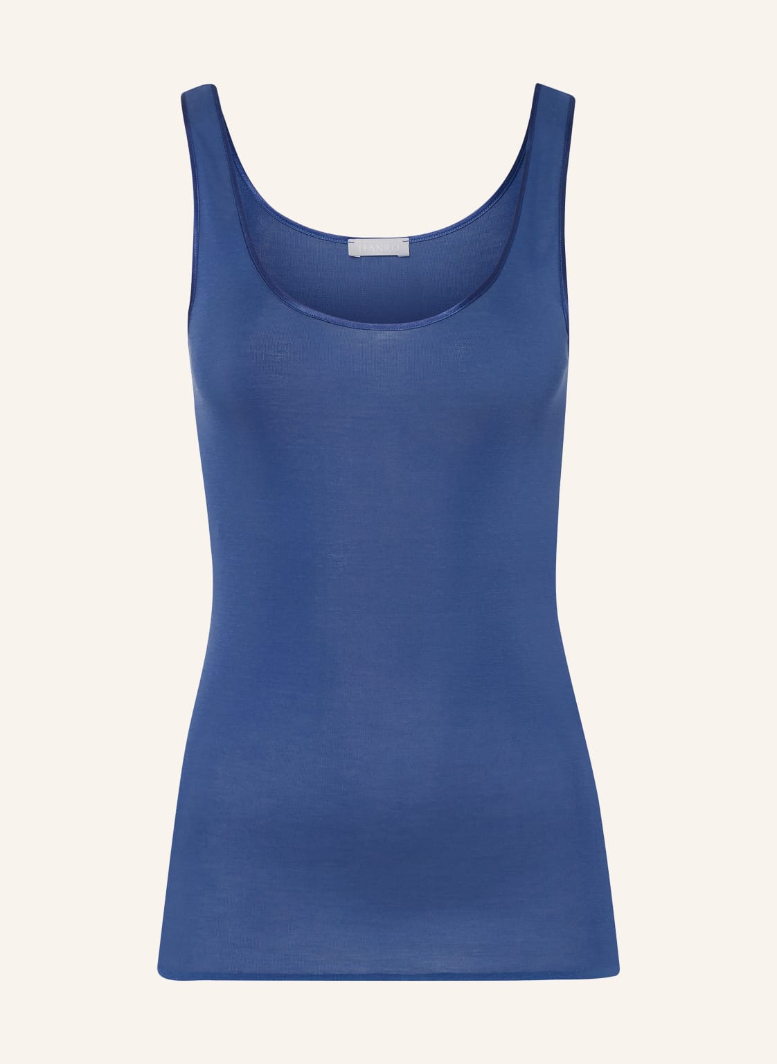 Hanro Top Cotton Seamless blau von Hanro