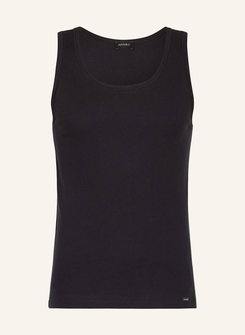 Hanro Unterhemd Cotton Essentials schwarz von Hanro