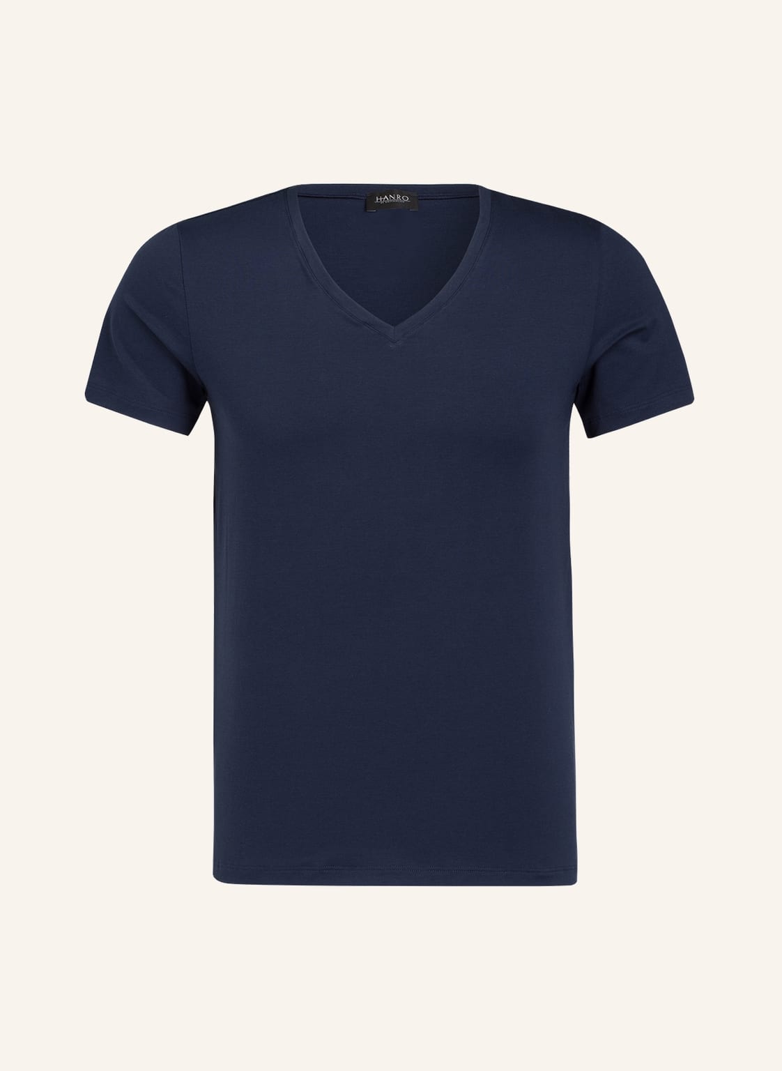 Hanro V-Shirt Cotton Superior blau von Hanro