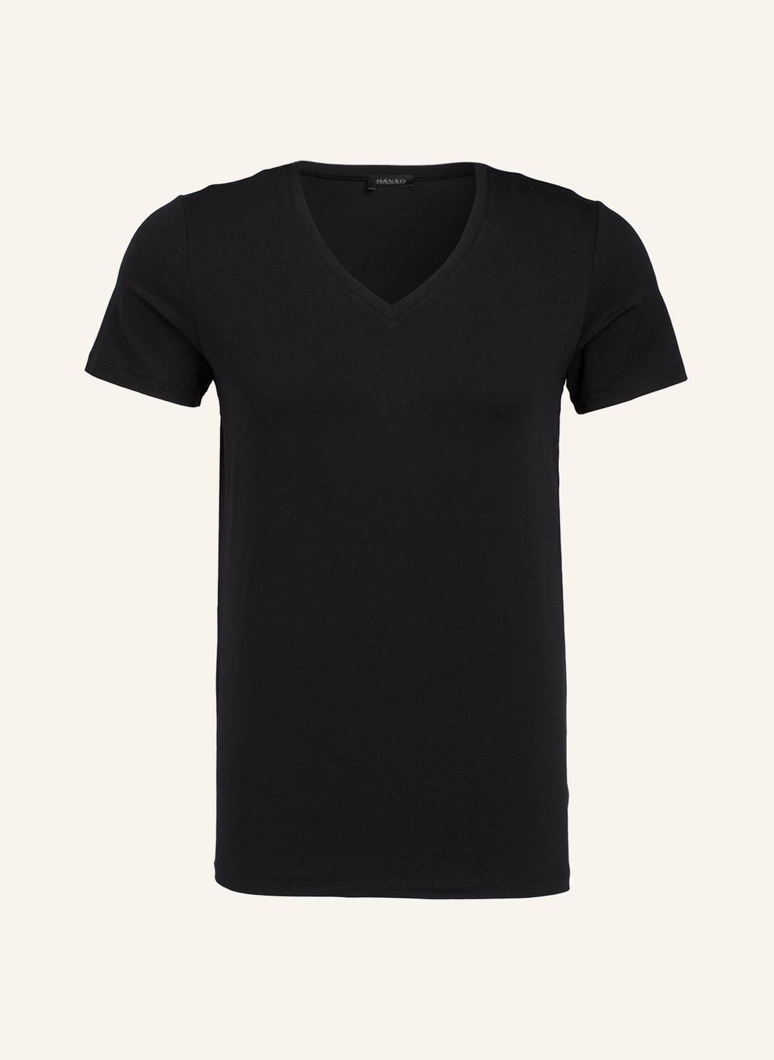 Hanro V-Shirt Cotton Superior schwarz von Hanro