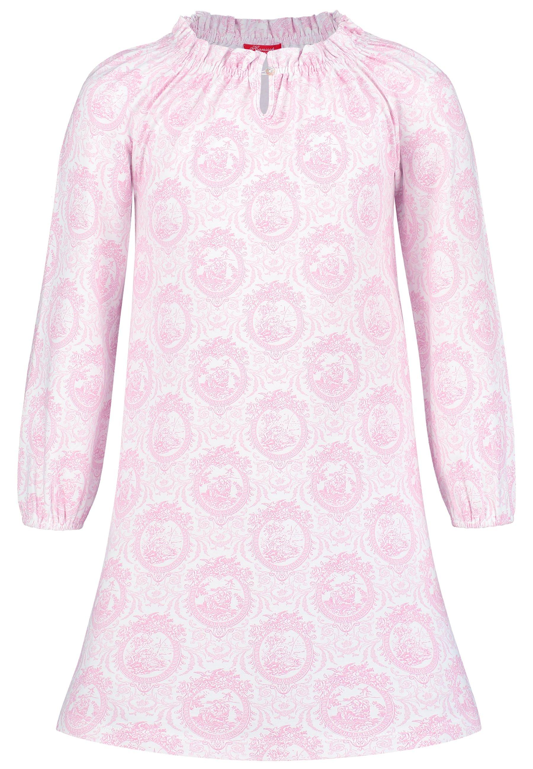 Rundkragen Nachthemd, Mit Rüschen, Für Mädchen Mädchen Pink 116-128 von Hanssop
