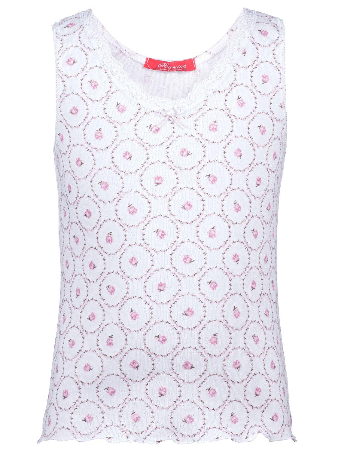 Unterhemd Rose Design Mädchen Pink 164 von Hanssop