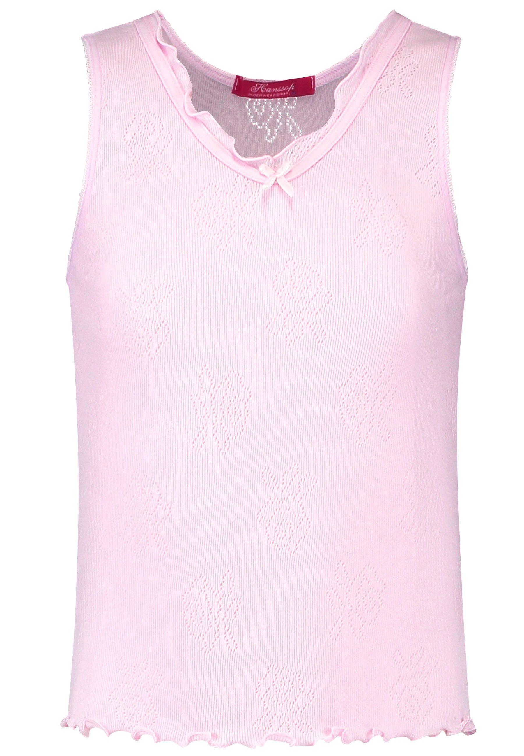 Unterhemd Basic, Pointelle Rose Mädchen Pink 164 von Hanssop