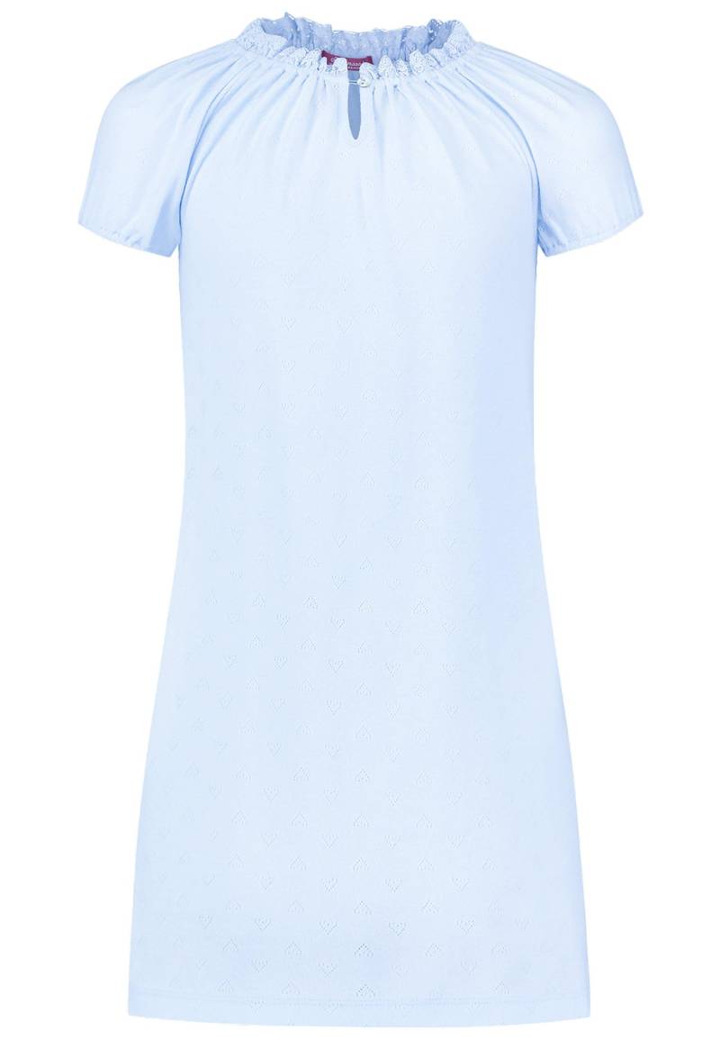 Nachthemd, Rundhalsausschnitt, Spitze, Rand Pointelle Mädchen Blau 98/104 von Hanssop