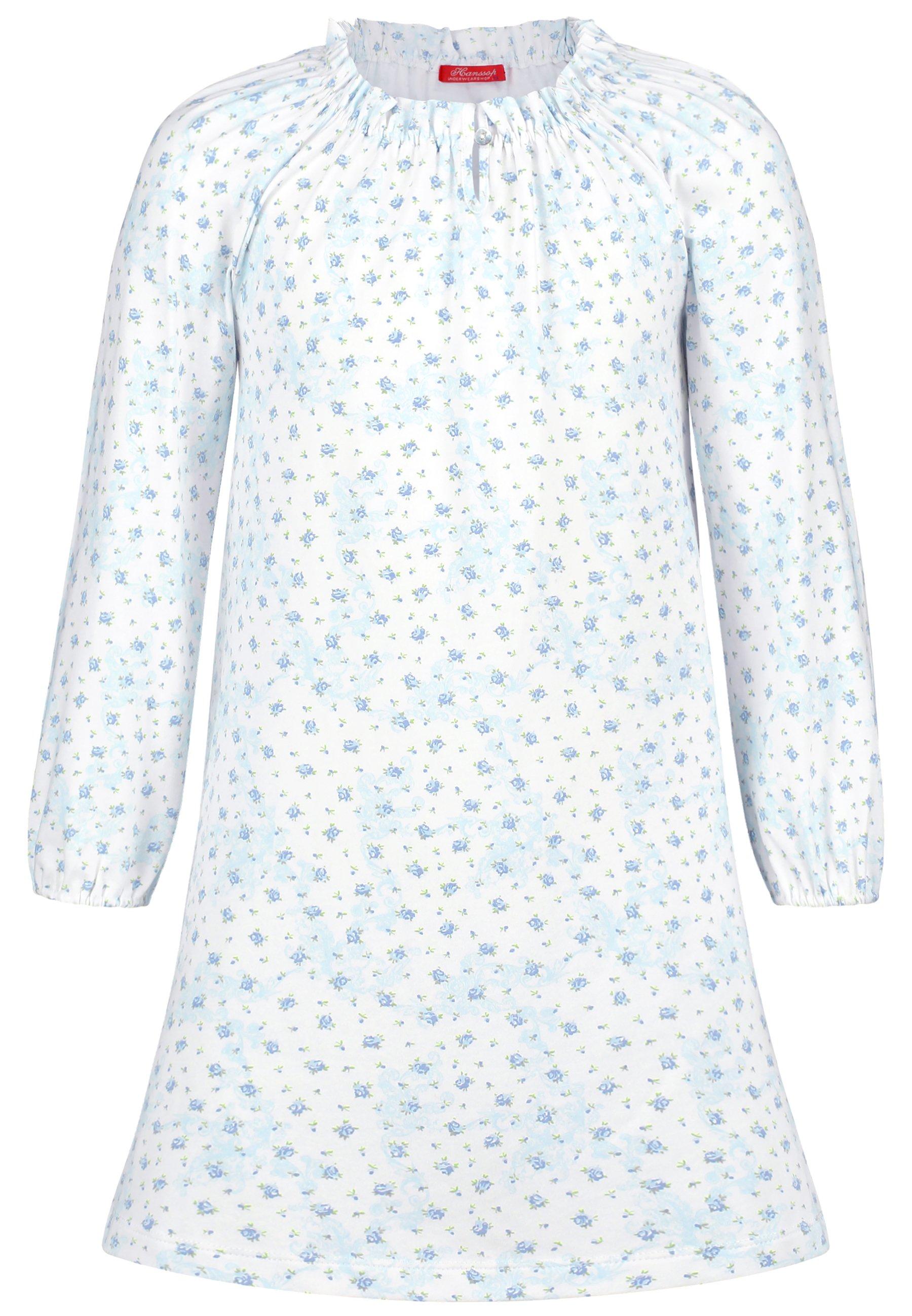 Nightgown Long Sleeves Design Mädchen Hellblau 146/152 von Hanssop