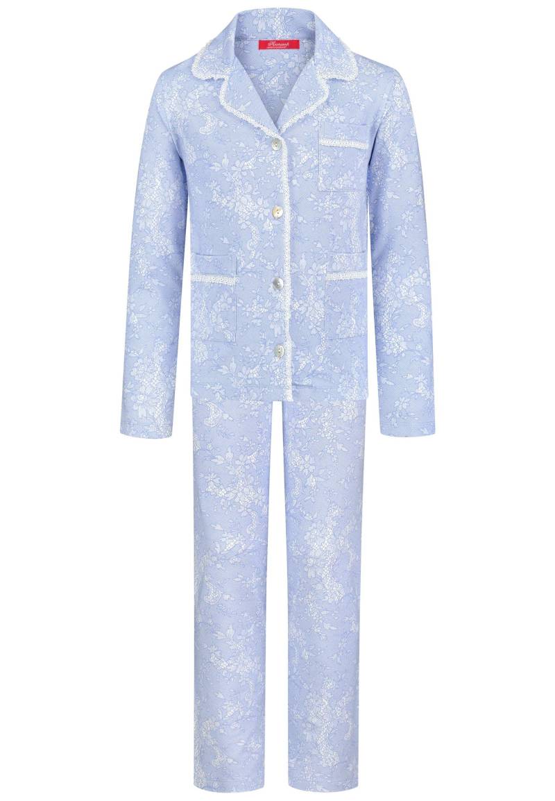 Schlafanzug, Klassisches Design, Für Mädchen Mädchen Blau Bunt 104 von Hanssop