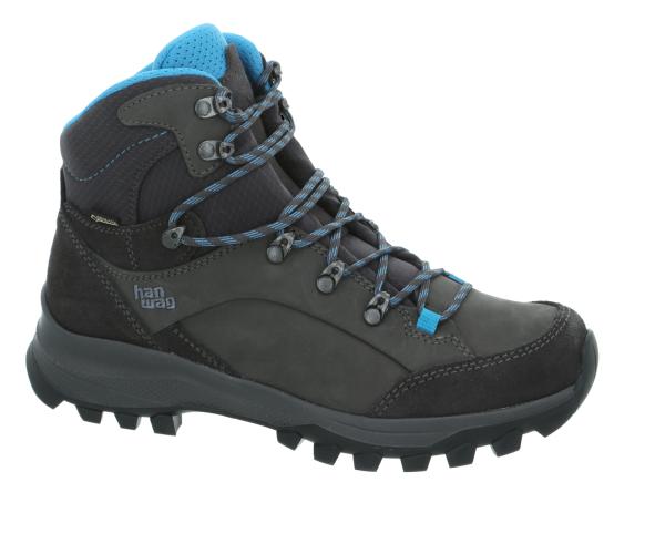 Hanwag Wanderschuh Banks Lady GTX - asphalt/ocean (Grösse: 3.5) von Hanwag