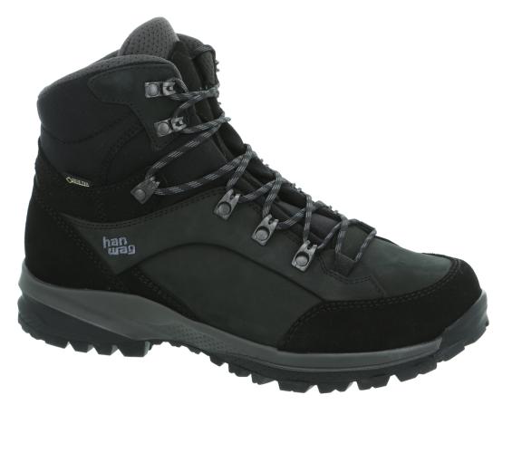 Hanwag Wanderschuh Banks SF Extra GTX - black/asphalt (Grösse: 8) von Hanwag