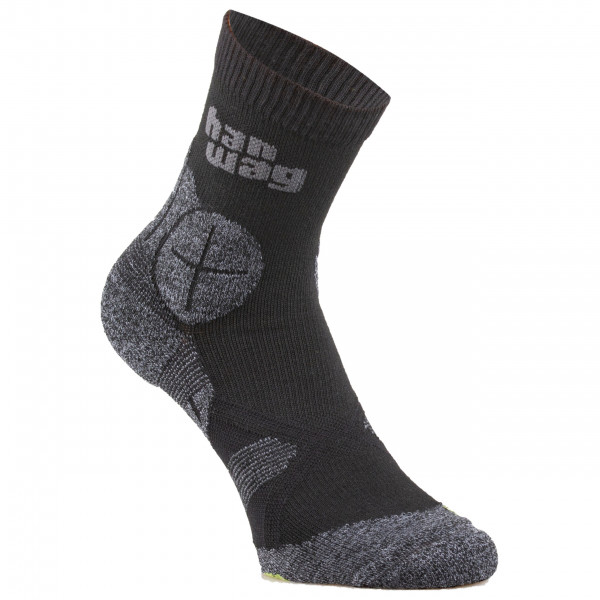 Hanwag - Hanwag Hike Socks - Wandersocken Gr 42-44 grau/schwarz von Hanwag