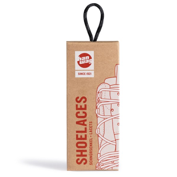 Hanwag - Shoe Laces RP - Schnürsenkel Gr 160 cm;180 cm;200 cm schwarz von Hanwag