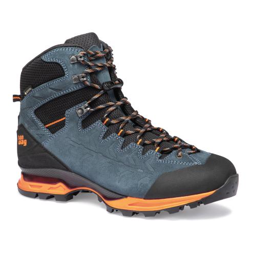 Hanwag Trekkingschuh Makra Trek GTX - steel/orange (Grösse: 10.5) von Hanwag