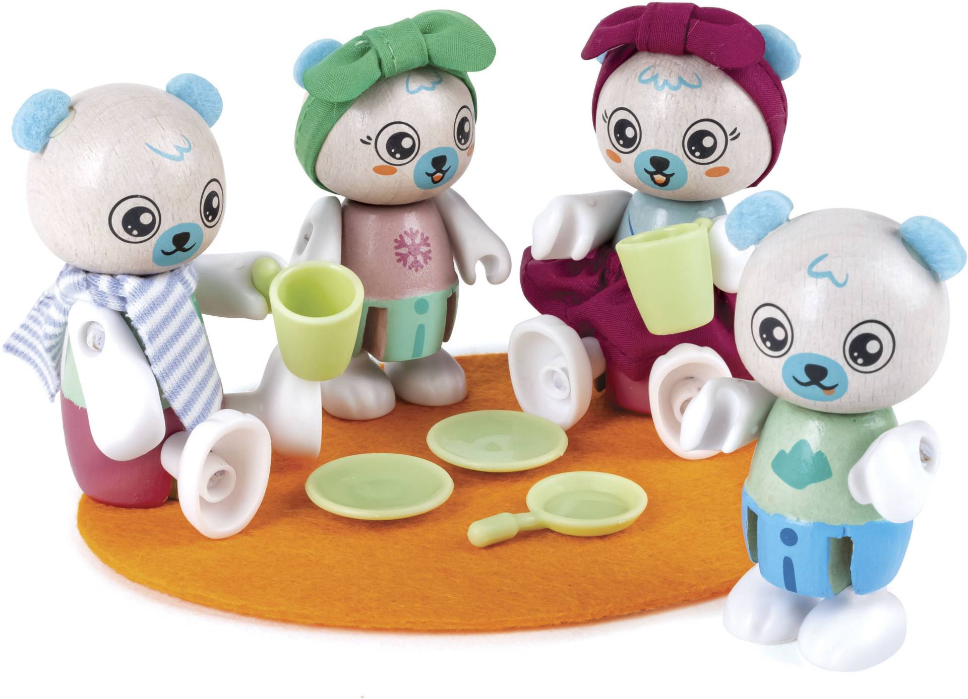 Hape Minipuppe »Green Planet Explorers, Eisbärfamilie« von Hape