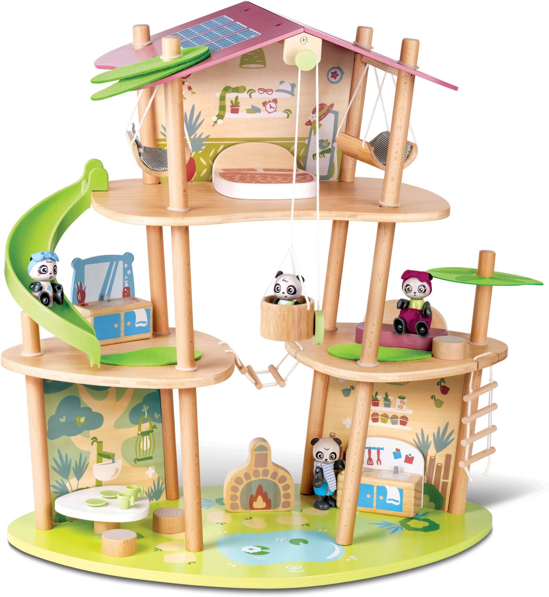 Hape Puppenhaus »Green Planet Explorer,Das Bambushaus der Pandas« von Hape