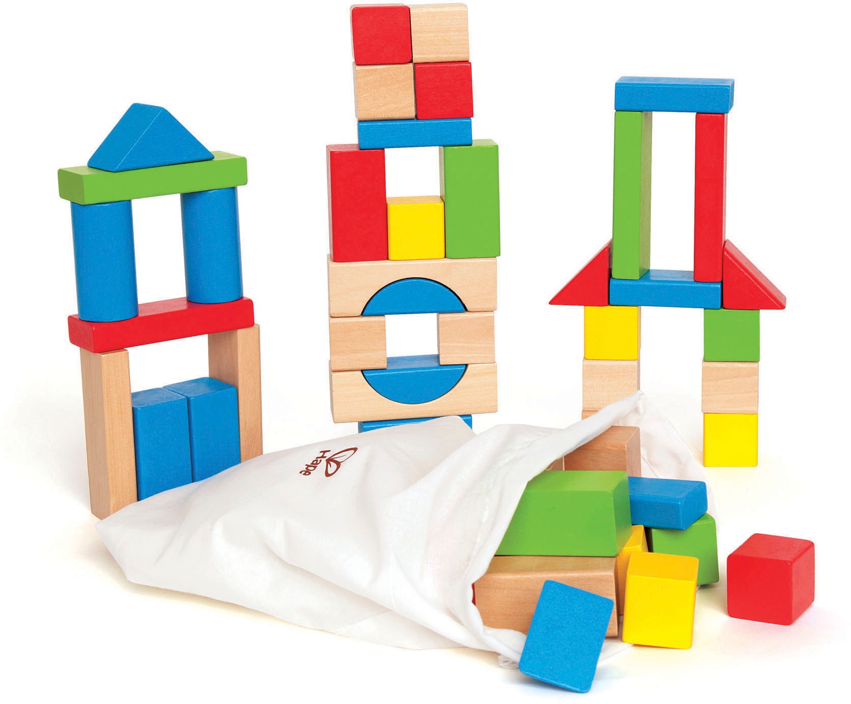 Hape Spielbausteine »Bunte Holzbausteine«, (Set, 50 St.) von Hape