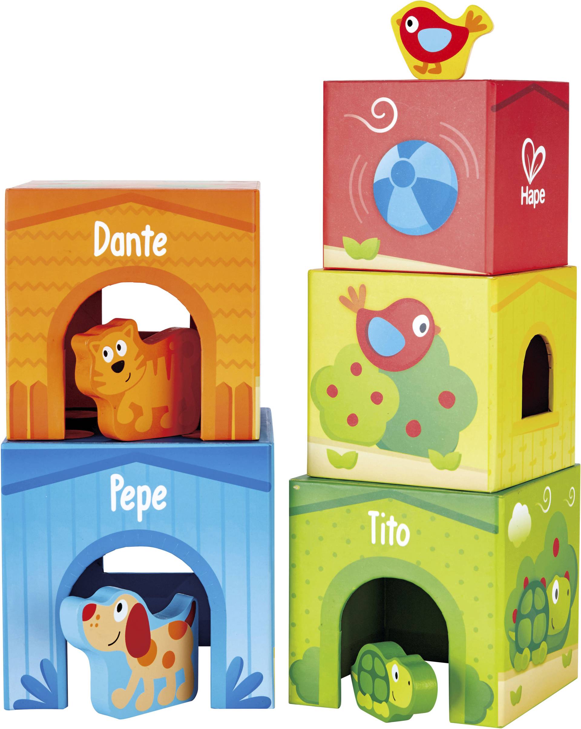 Hape Stapelspielzeug »Pepe&Friends Stapelturm« von Hape