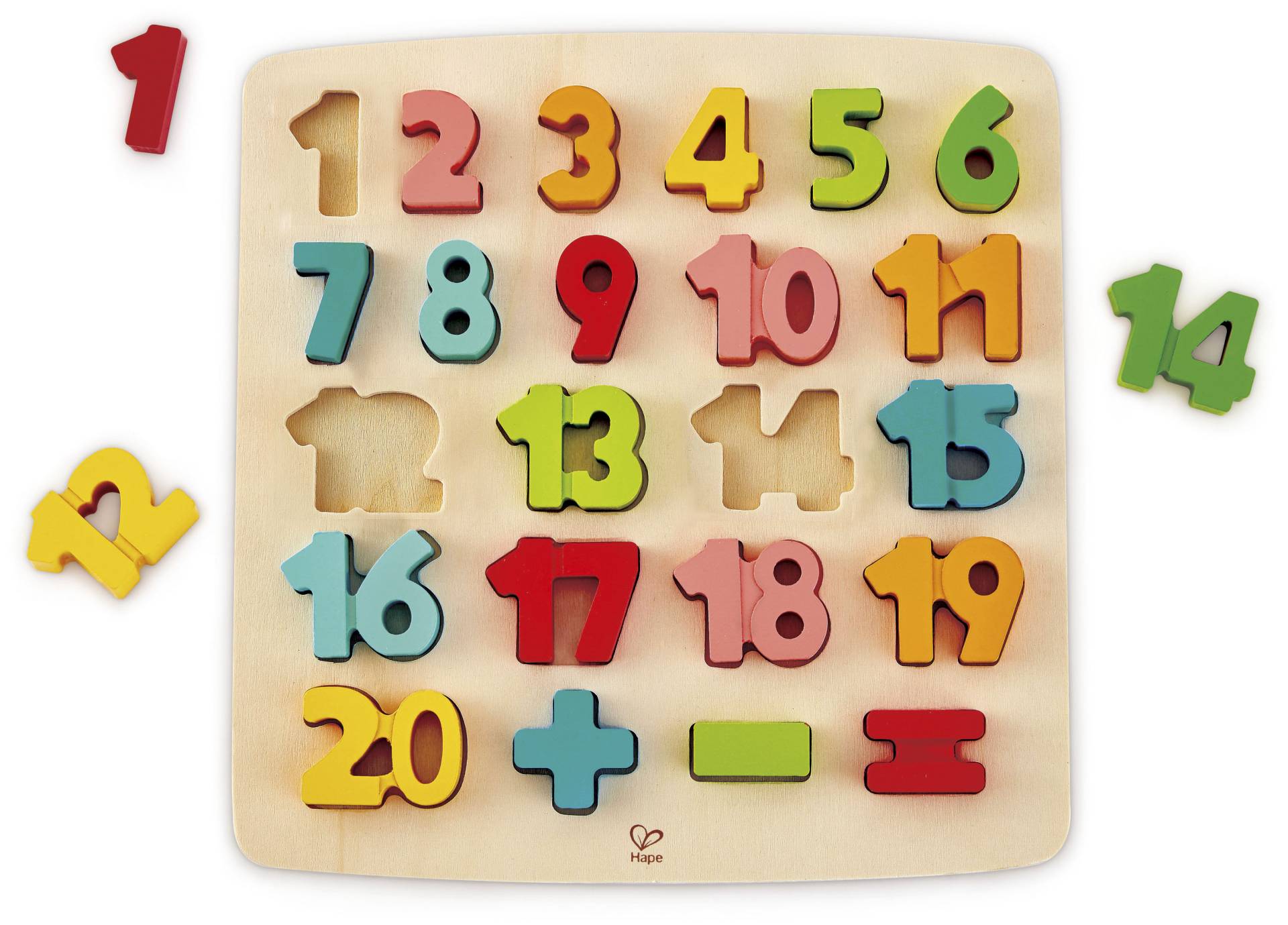 Hape Steckpuzzle »Puzzle mit Zahlen und Rechnensymbolen« von Hape