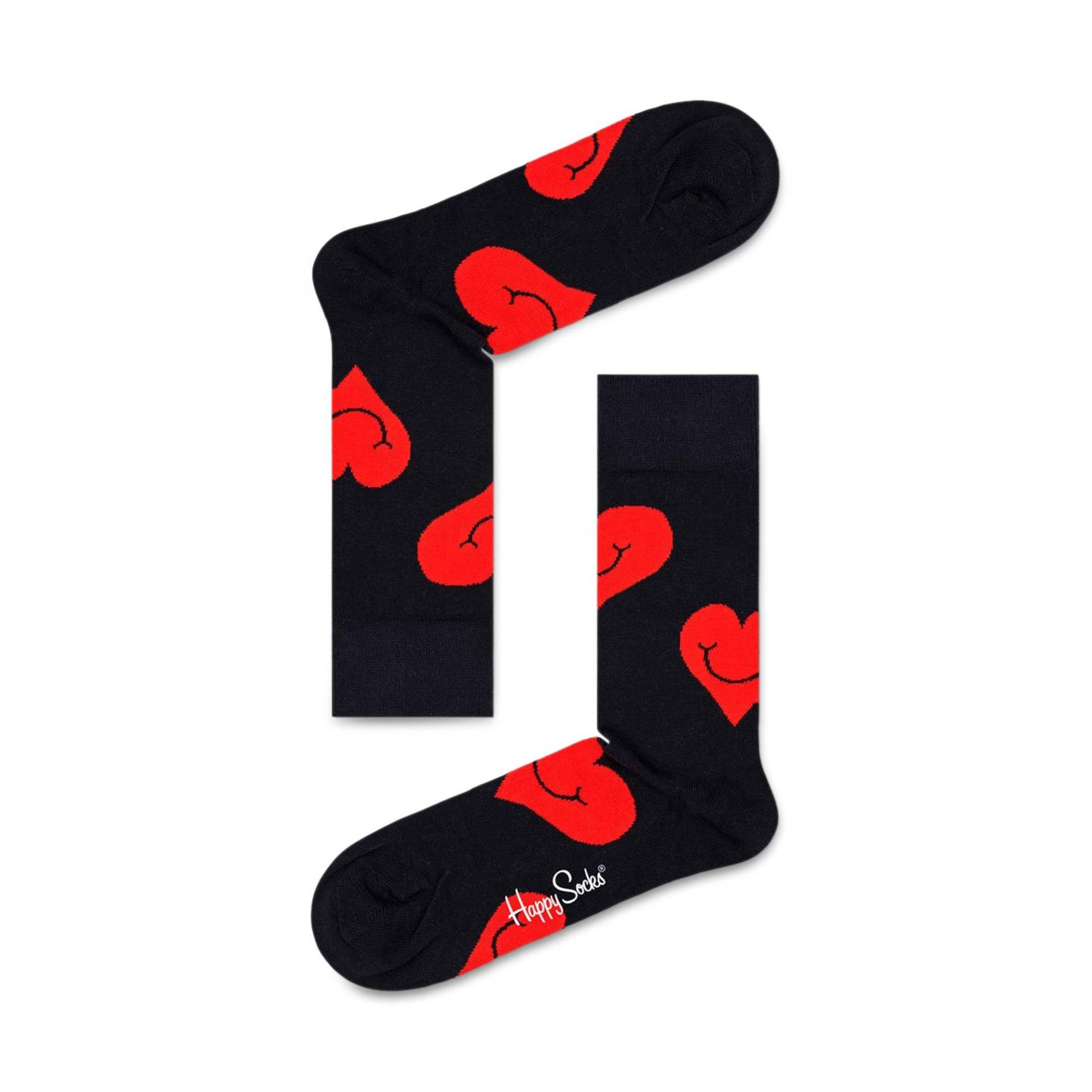 Duopack, Wadenlange Socken Damen Black 36-40 von Happy Socks