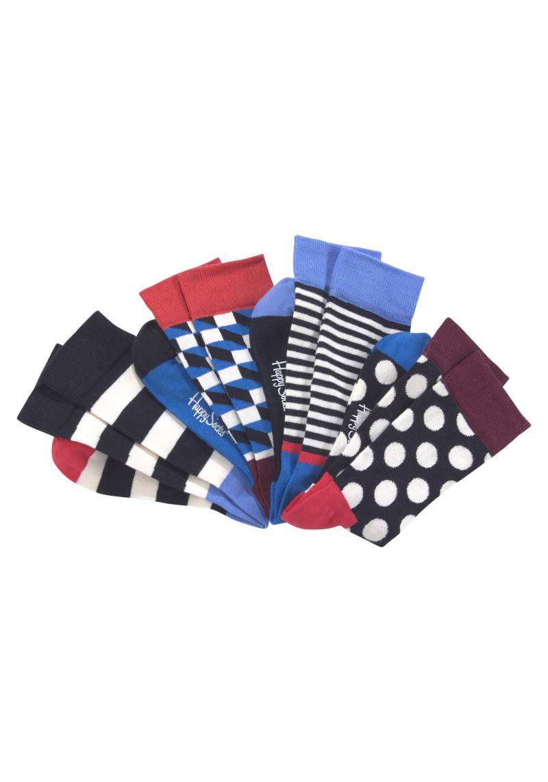 Happy Socks Socken, (4 Paar), Big Dot Box von Happy Socks