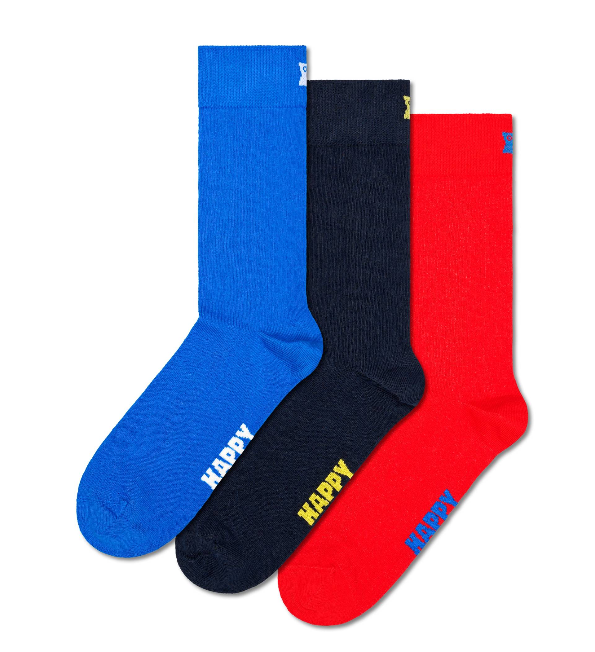 Happy Socks Socken, (Set, 3 Paar), in verschiedenen Farbvarianten von Happy Socks