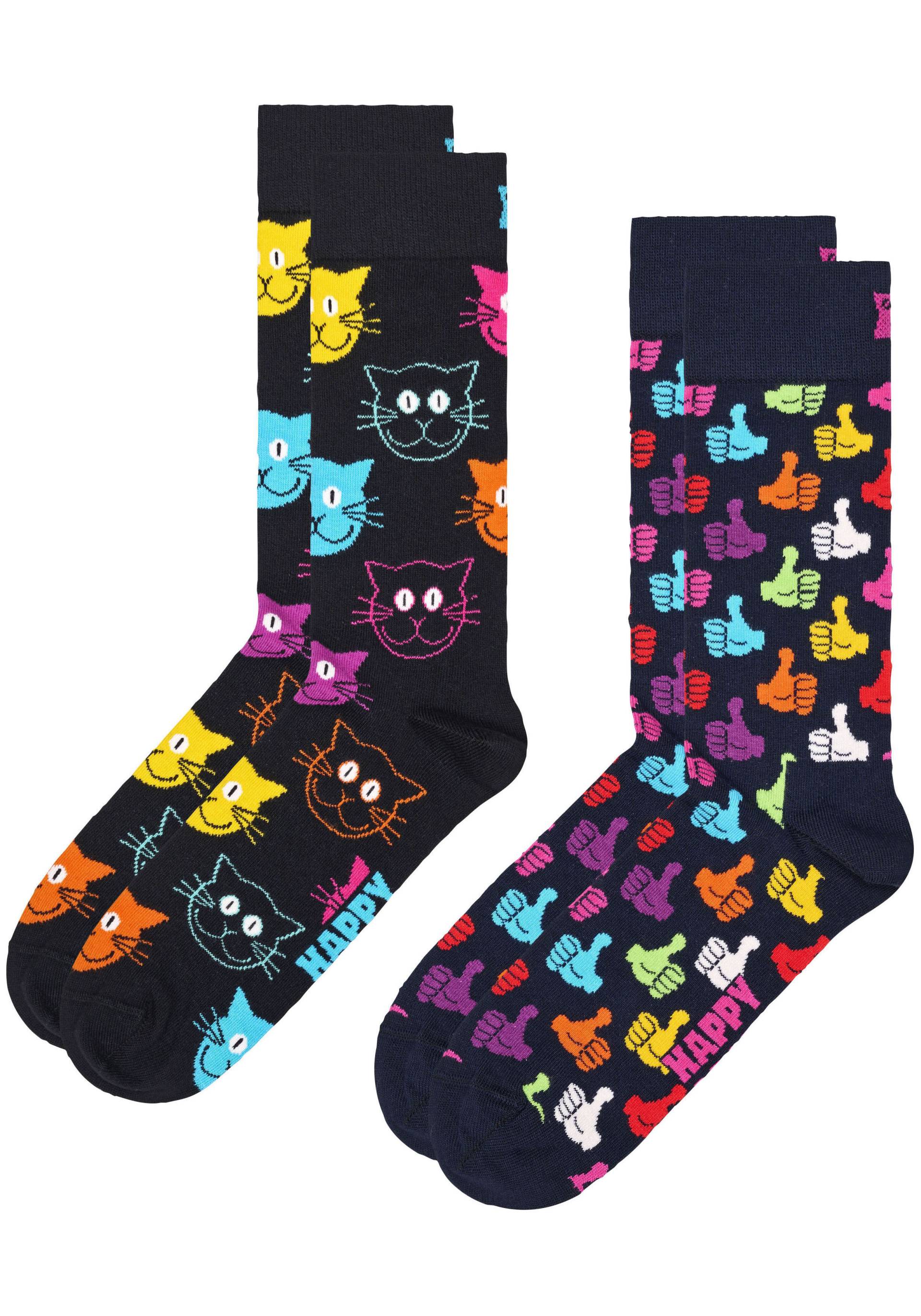 Happy Socks Socken, Cat & Thumbs Up Pack von Happy Socks