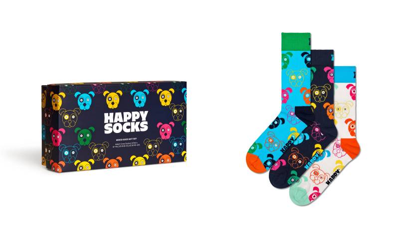Happy Socks Socken »3-Pack Mixed Dog Socks Gift Set«, (Packung) von Happy Socks
