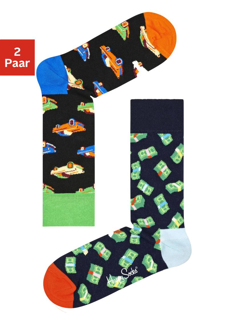 Happy Socks Socken »Money Money und CAR«, (2 Paar) von Happy Socks