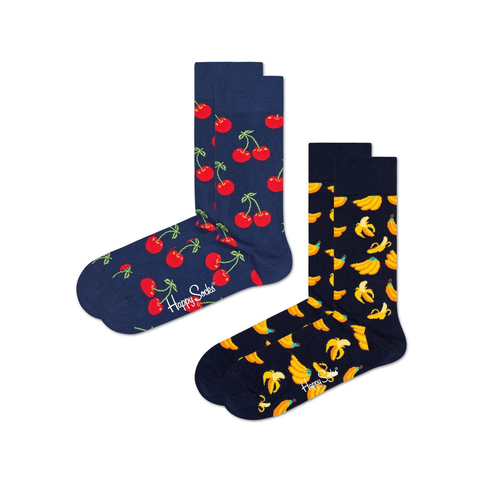 Duopack, Wadenlange Socken Herren Multicolor 41/46 von Happy Socks