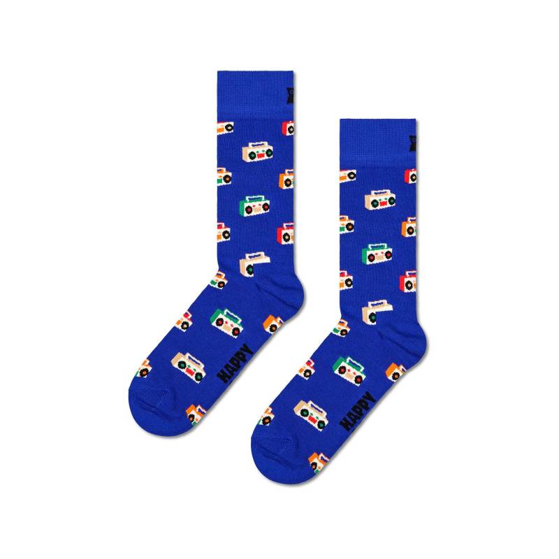 Wadenlange Socken Herren Blau 41/46 von Happy Socks