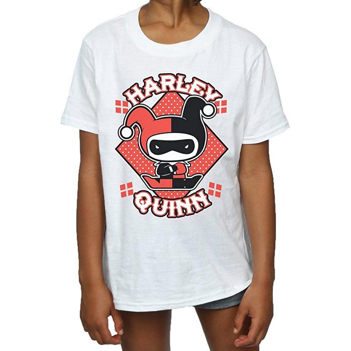 Tshirt Mädchen Weiss 128 von Harley Quinn
