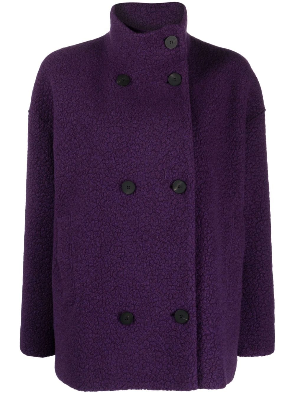 Harris Wharf London double-breasted shearling jacket - Purple von Harris Wharf London