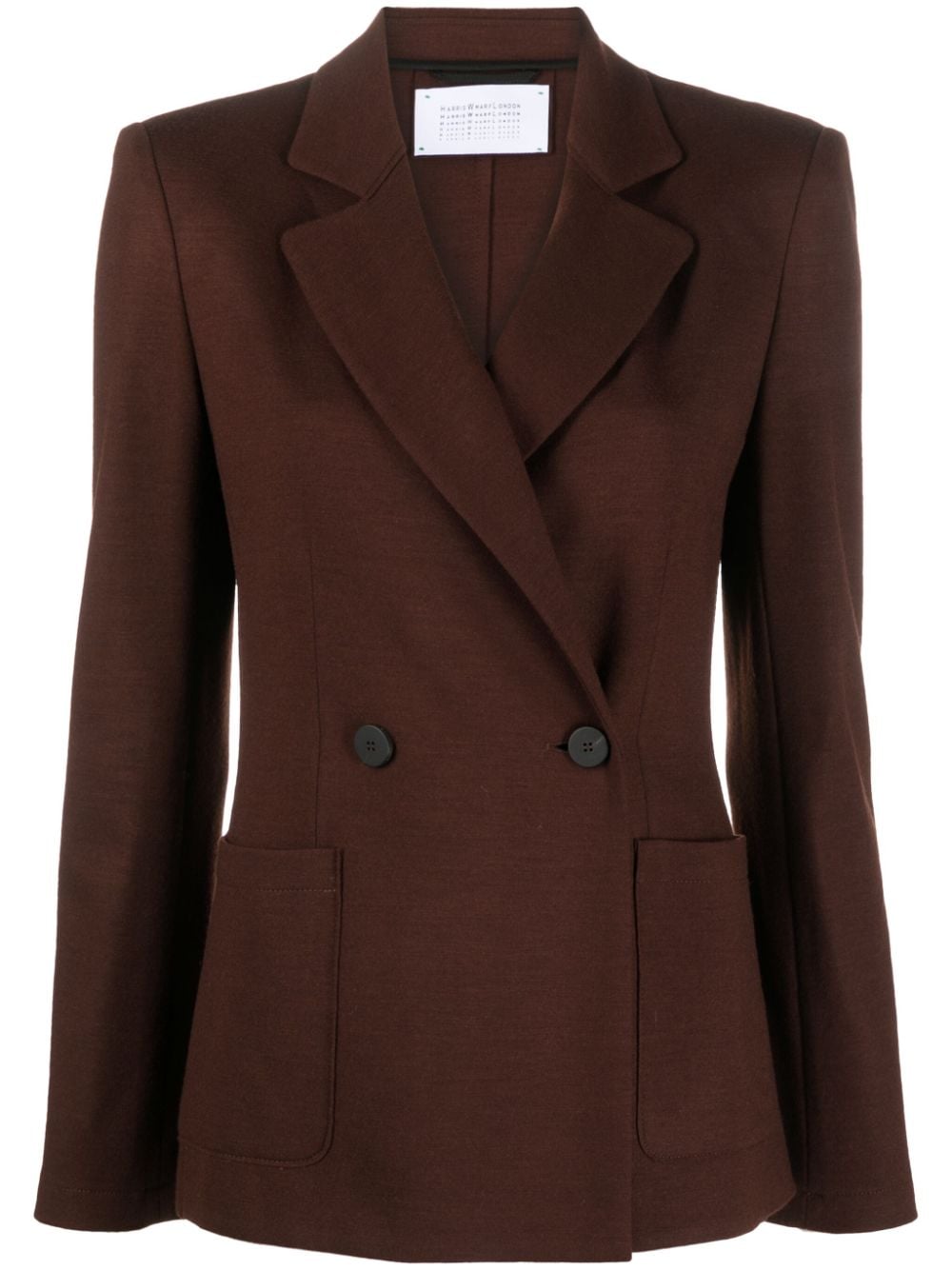 Harris Wharf London double-breasted wool blazer - Brown von Harris Wharf London