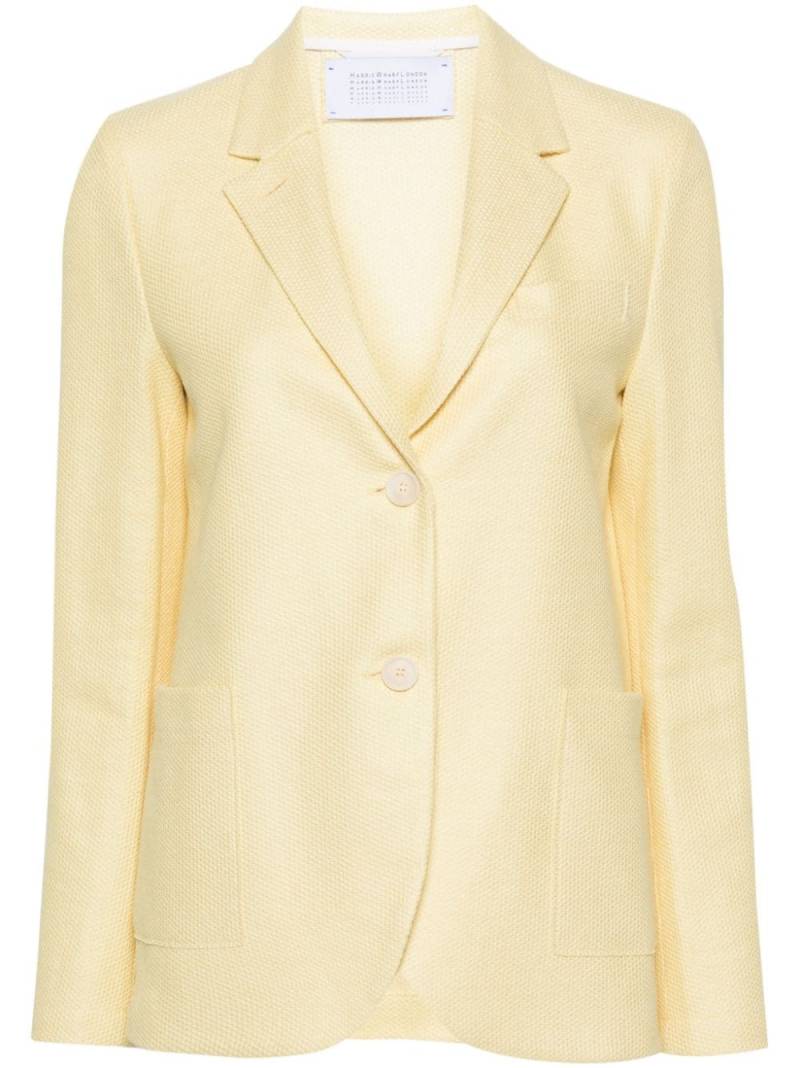 Harris Wharf London knitted single-breasted blazer - Yellow von Harris Wharf London