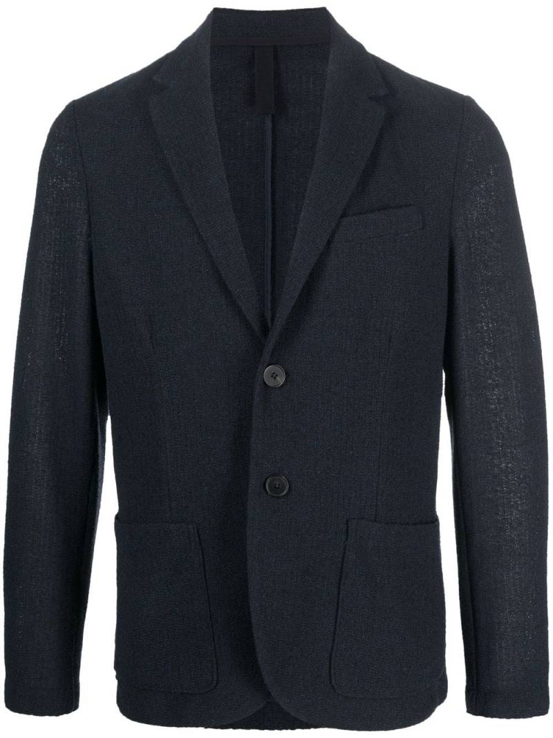 Harris Wharf London single-breasted button blazer - Blue von Harris Wharf London