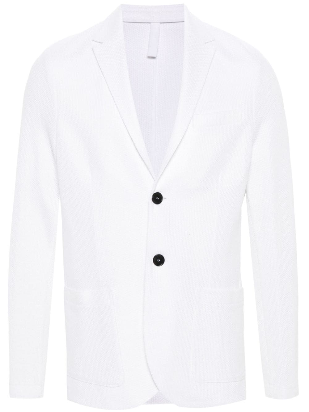 Harris Wharf London single-breasted honeycomb blazer - White von Harris Wharf London