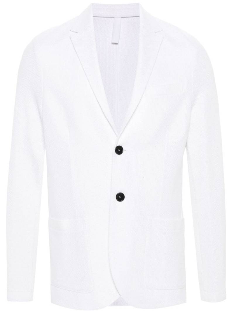 Harris Wharf London single-breasted honeycomb blazer - White von Harris Wharf London