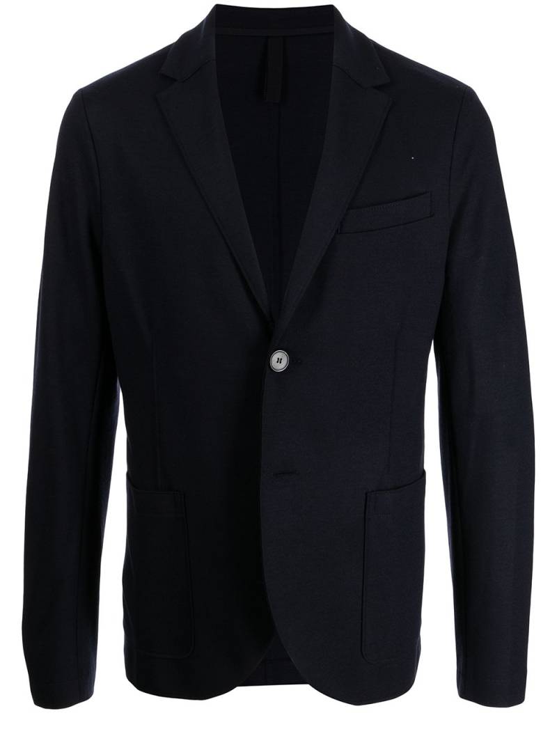 Harris Wharf London virgin wool single-breasted blazer - Blue von Harris Wharf London