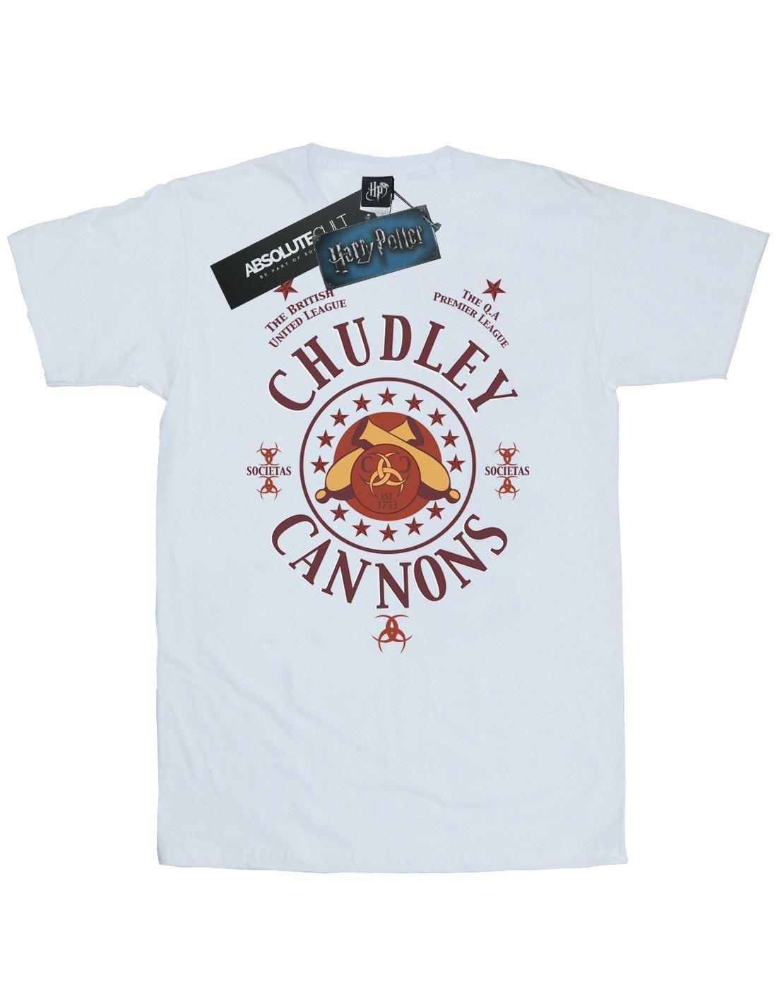 Chudley Cannons Logo Tshirt Herren Weiss 3XL von Harry Potter