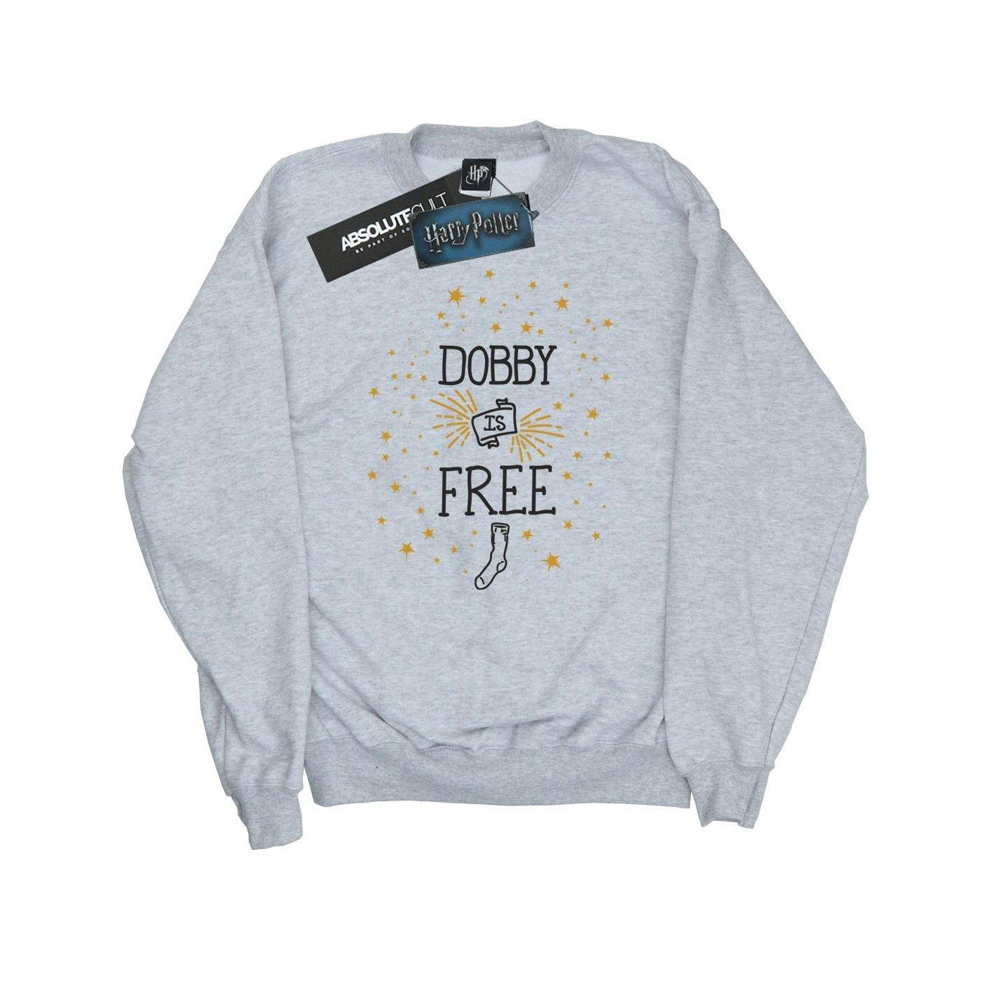 Dobby Is Free Sweatshirt Damen Grau XL von Harry Potter