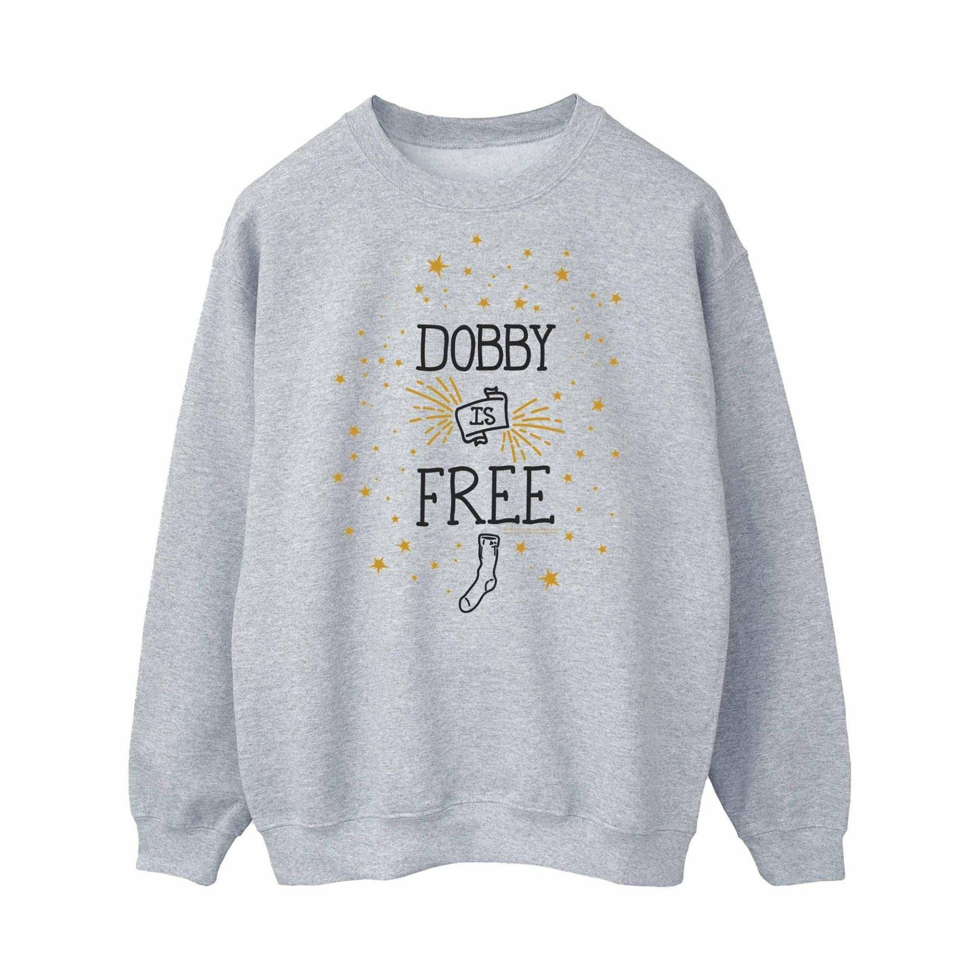 Dobby Is Free Sweatshirt Herren Grau M von Harry Potter