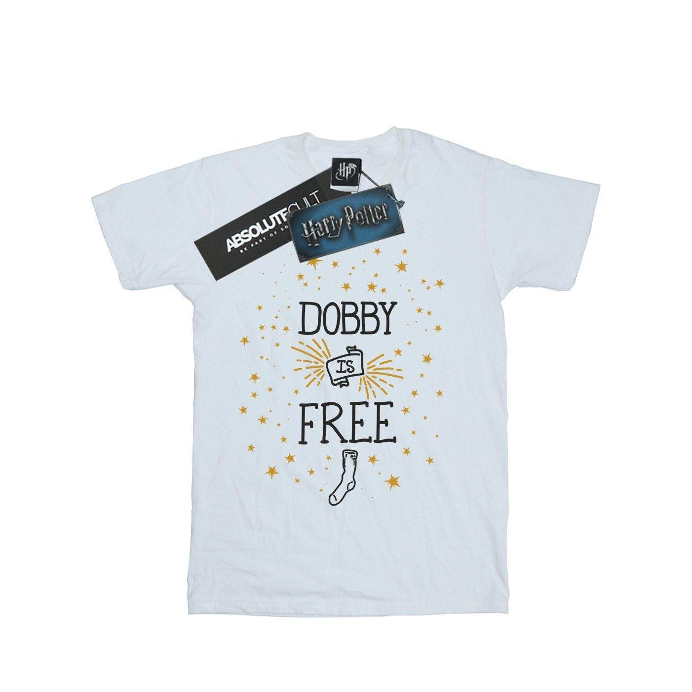 Dobby Is Free Tshirt Damen Weiss S von Harry Potter