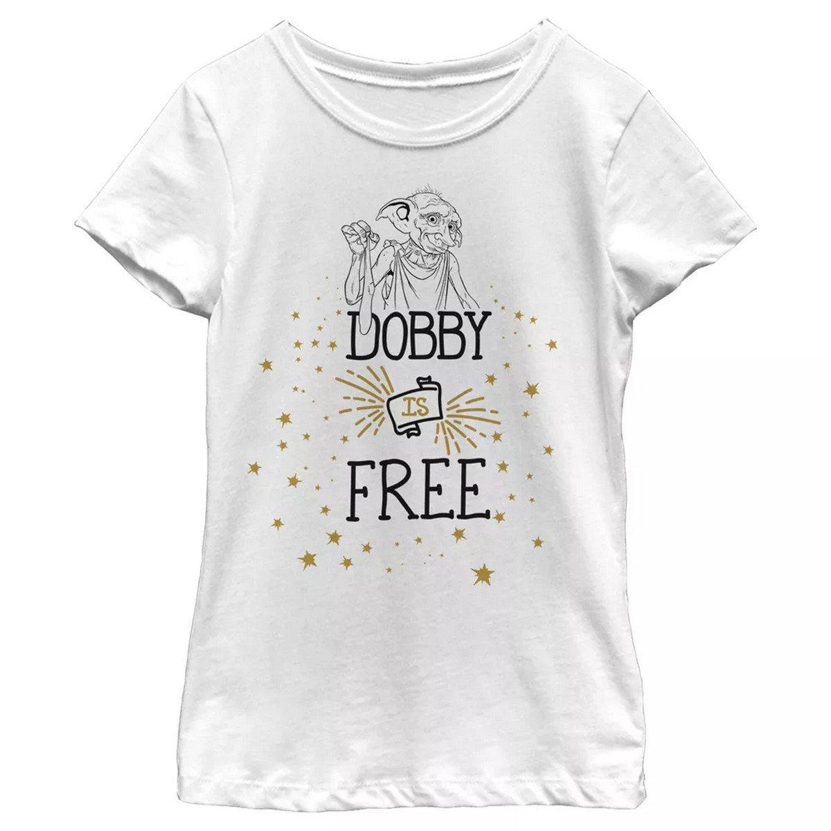 Dobby Is Free Tshirt Unisex Weiss 140/146 von Harry Potter