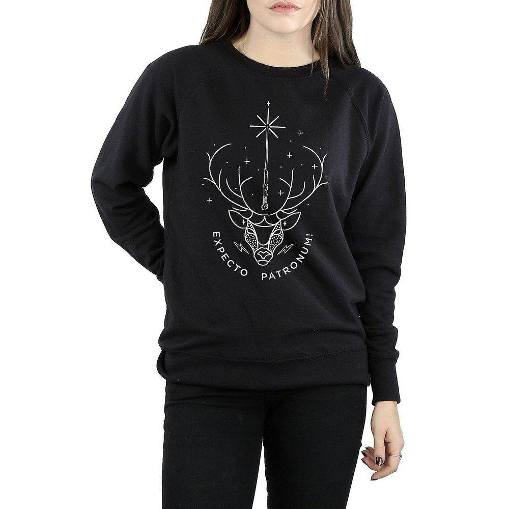 Expecto Patronum Sweatshirt Damen Schwarz L von Harry Potter