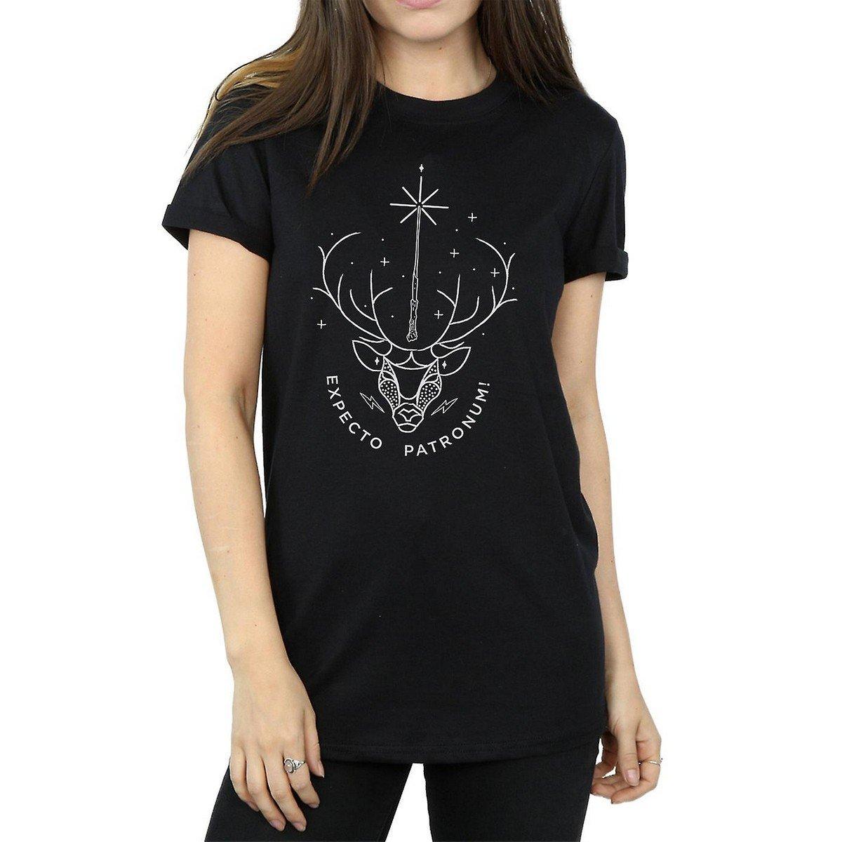 Expecto Patronum Tshirt Damen Schwarz M von Harry Potter