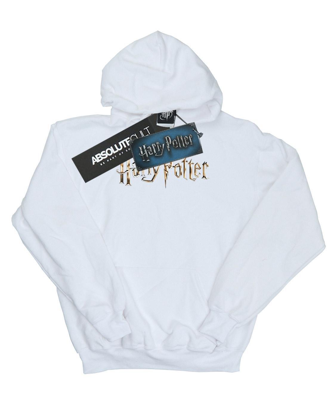 Full Colour Logo Kapuzenpullover Damen Weiss XL von Harry Potter