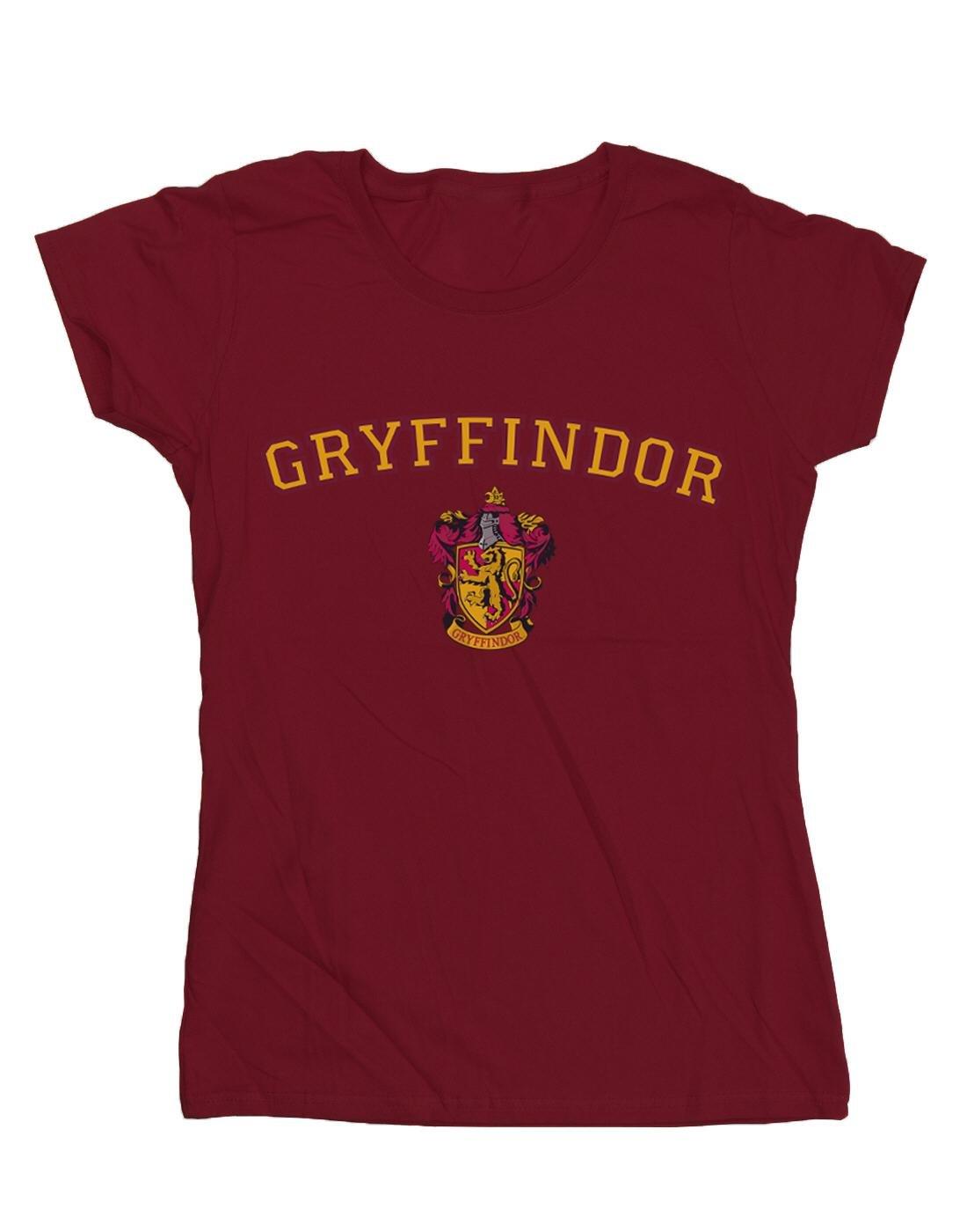 Gryffindor Crest Tshirt Damen Weinrot XXL von Harry Potter