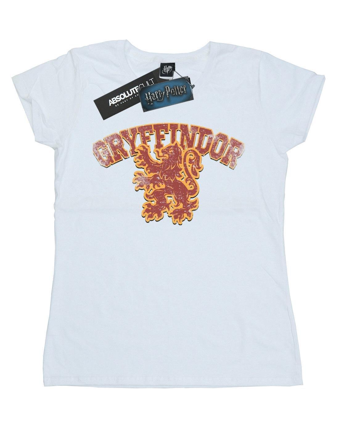 Gryffindor Sport Emblem Tshirt Damen Weiss M von Harry Potter