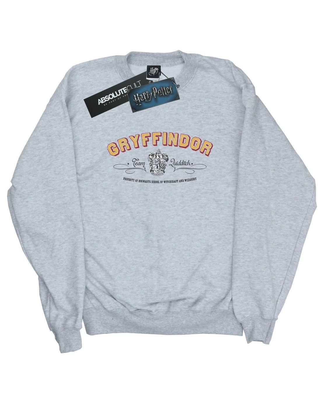 Gryffindor Team Quidditch Sweatshirt Herren Grau L von Harry Potter