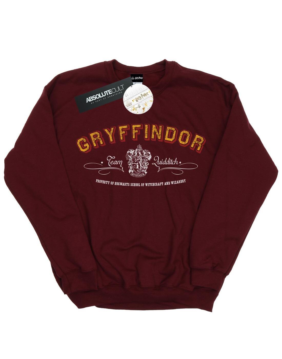Gryffindor Team Quidditch Sweatshirt Herren Weinrot L von Harry Potter