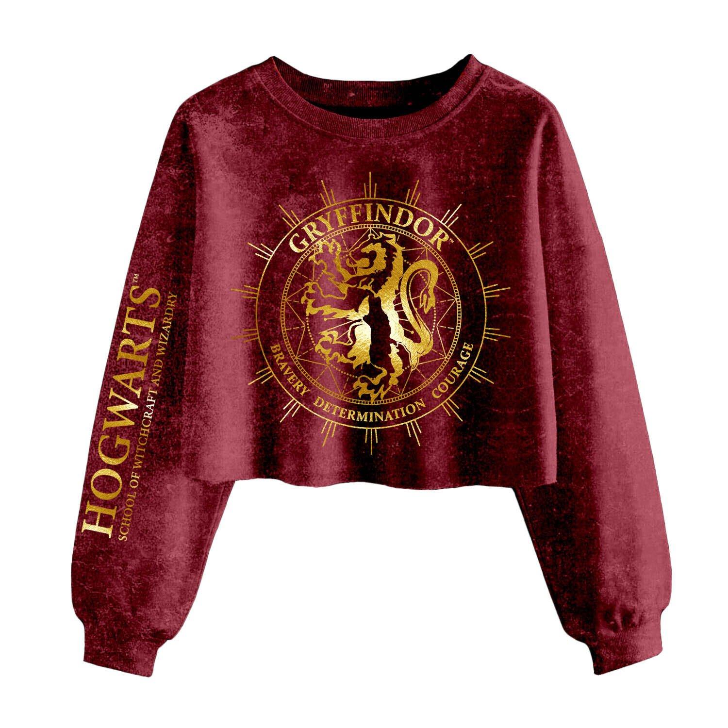 Gryffindor Constellation Kurzes Sweatshirt Damen Bordeaux XL von Harry Potter